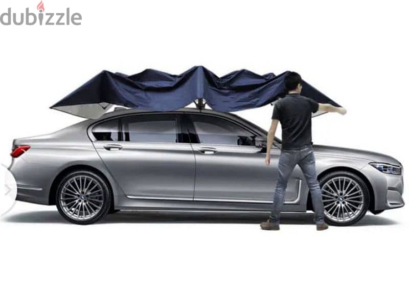 Car umbrella semi-automatic awning 1