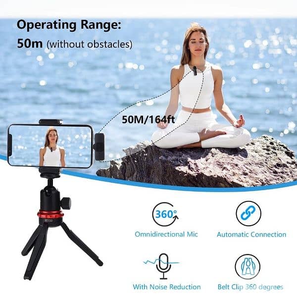 BOYA BY-V1 Wireless Lavalier Microphone 4