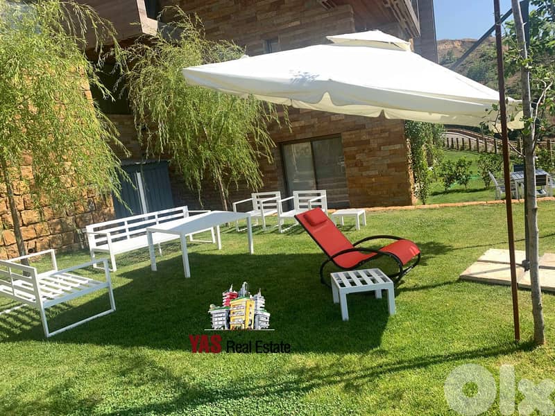 Faqra/Redrock 80m2 | 140m2 Garden | Furnished/Equipped Chalet | View|D 2