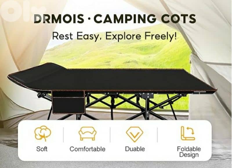 DrMois, Portable Foldable Bed Adults Kids original/4$ delivery 6