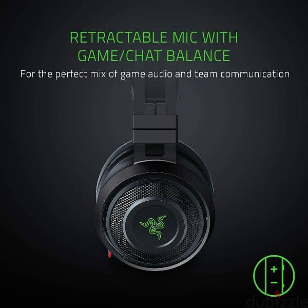 Razer Nari Ultimate Wireless 7.1 Surround Sound Gaming Headset 5