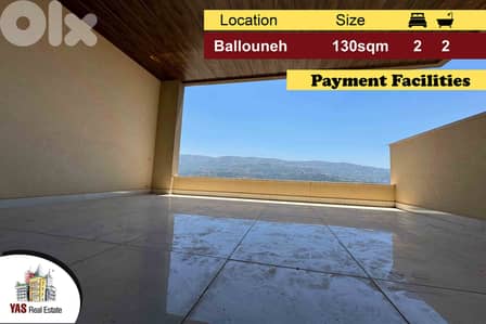 Ballouneh 130m2 | New | Payment Facilities | Luxurious | View | MY |