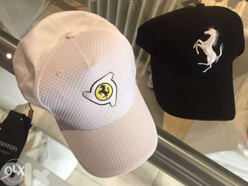 all original hats from usa and uae ferrari world 1