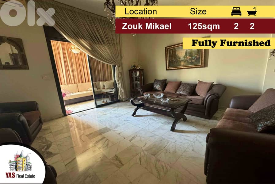 Zouk Mikael 125m2 | Fully Furnished | High End |Well Maintained | ELEH 0
