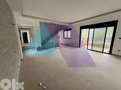 Brand new 175m2 duplex apartment+terrace+open view for sale in Harissa