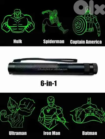Special Edition 6in1 Green Laser Pointer