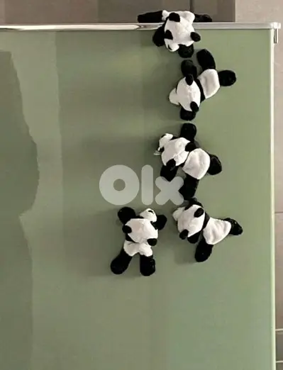 cute plush panda magnet