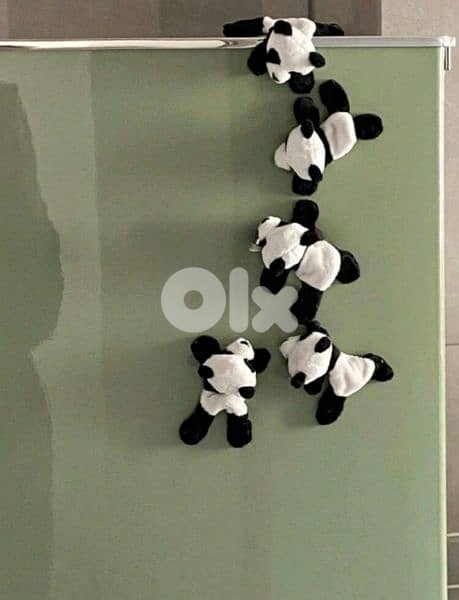 cute plush panda magnet 0
