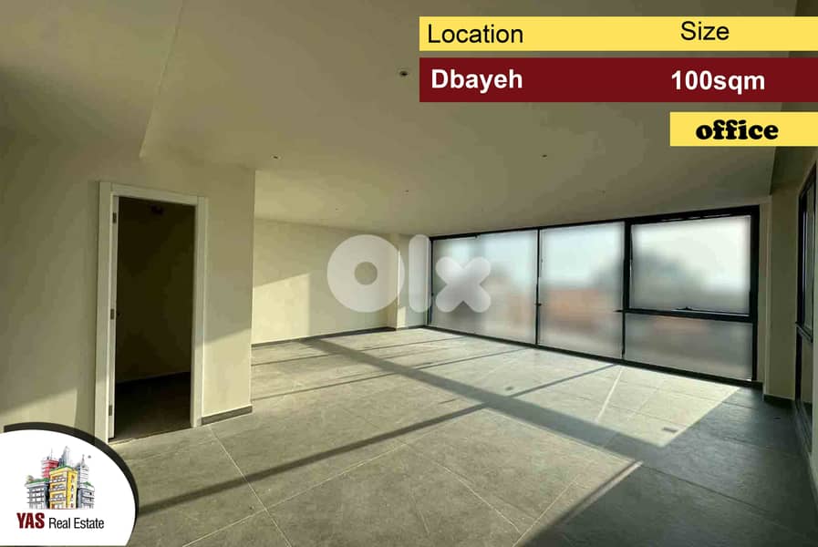 Dbayeh 100m2 | Office | Open Space | Prime Location | Catch | MJ | 0