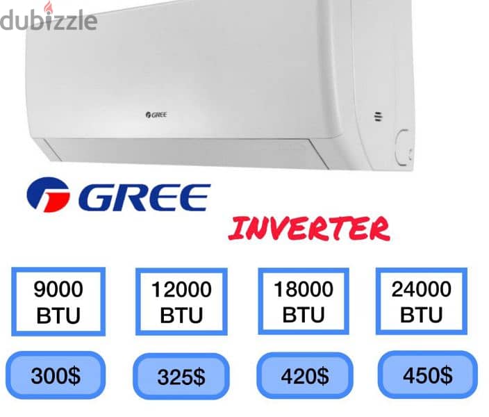 Ac gree 18000btu inverter 0