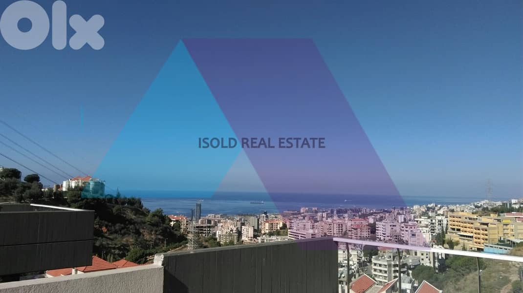 Luxurious 550m2 duplex apartment +Sea&Mountain view for sale in Bsalim 0