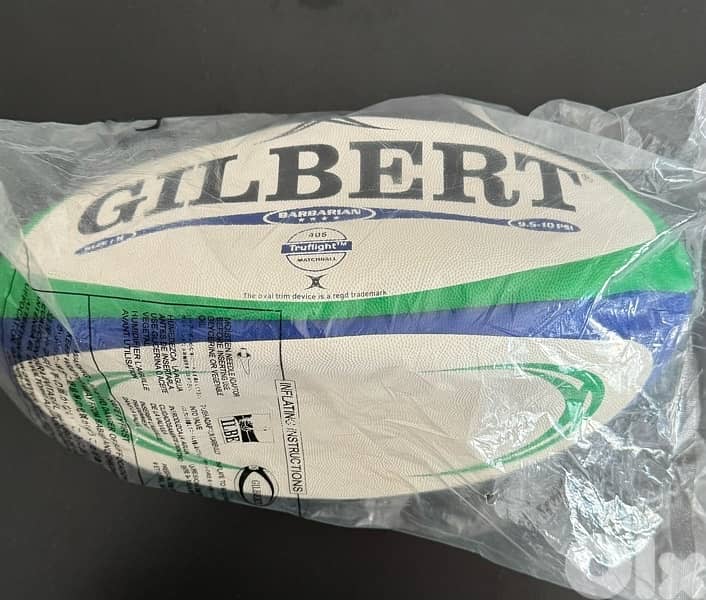 Gilbert Barbarian 405 truflight Rugby Match Ball Size 5 1