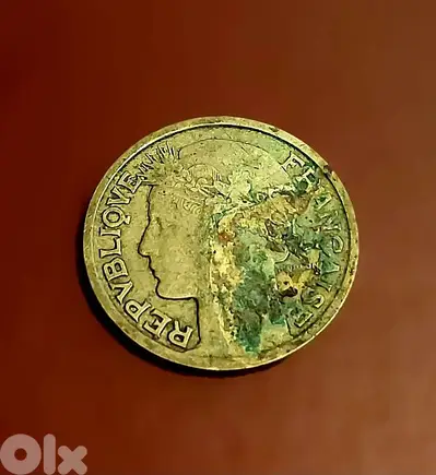 1934 France Morlon 1 Franc Marianne's head