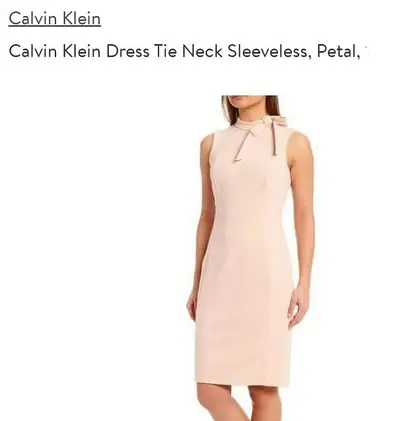 Calvin Klein Size 12, Mid-length light pink dress