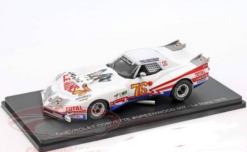 Chevrolet Corvette Greenwood (24h Le Mans 1976) diecast car model 1;43 0