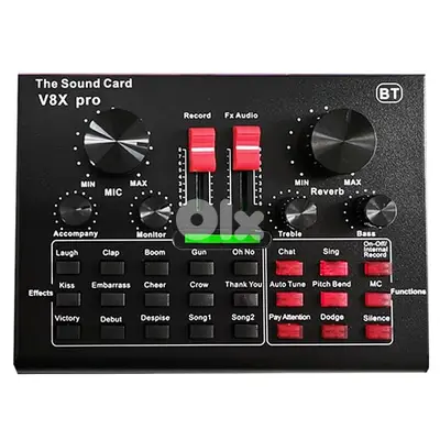 live sound card v8x pro,without mic,new in box