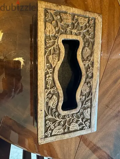 unique piece tissue paper wooden box imported from Bali