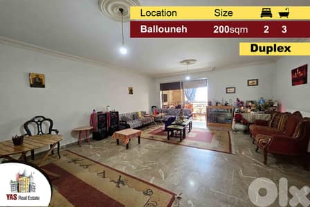 Ballouneh 200m2 | Duplex | Well Maintained | Private Entrance | TO|