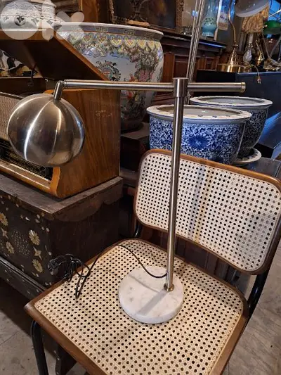 lampadaire chrome Italy