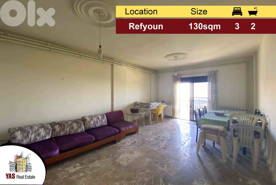 Reyfoun 130m2 | Panoramic View | Luxury | Barely Used | DA | 0