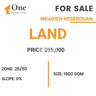 LAND FOR SALE in MRADIEH/KESEROUAN.