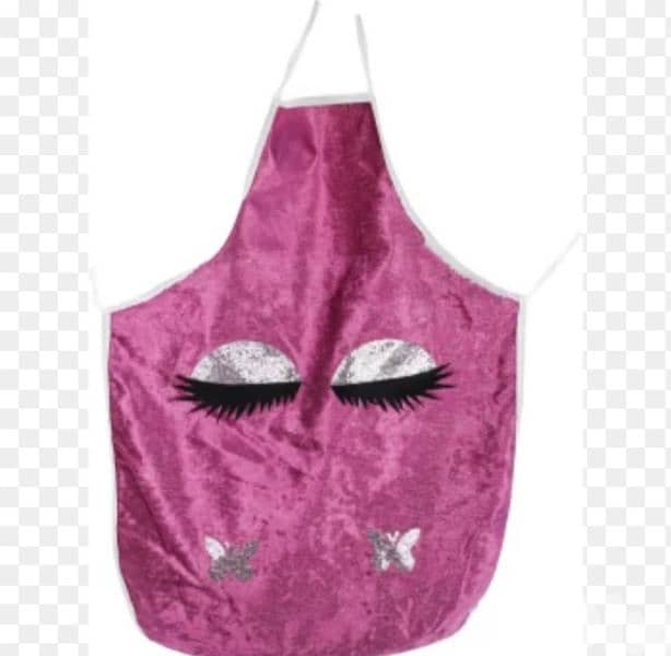 stunning velvet eyelash kitchen apron 0