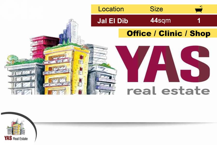 Jal El Dib 44m2 | Perfect Investment | Office | Prime Location | MJ | 0