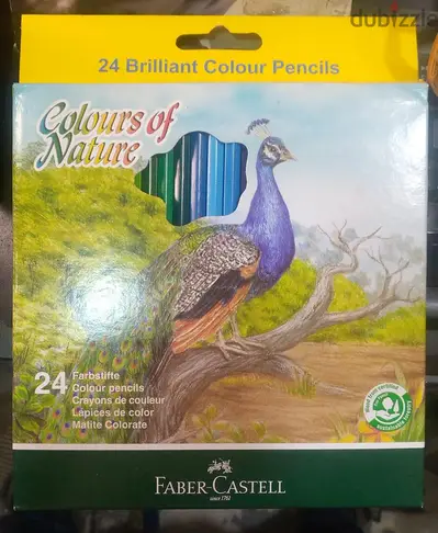 FABER CASTELL 24 BRILLIANT COLOUR PENCILS