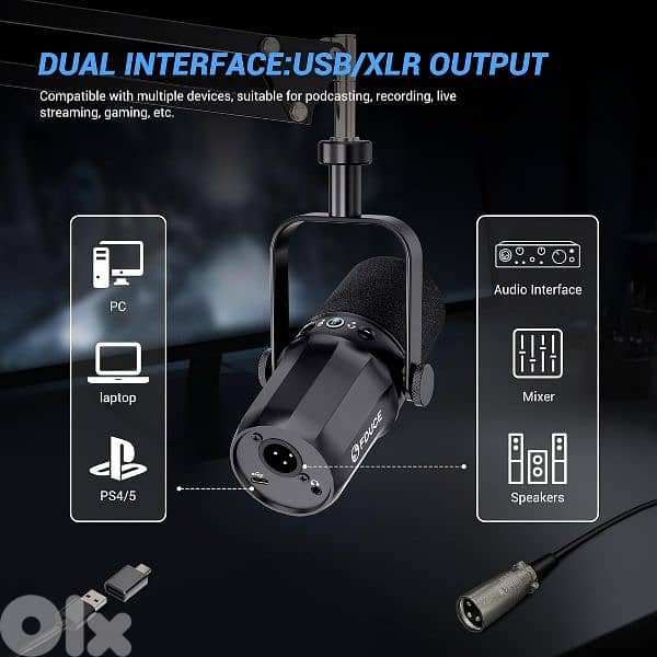 FDUCE SL40 plus Dynamic Podcast Microphone 2