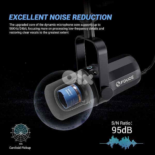 FDUCE SL40 plus Dynamic Podcast Microphone 4