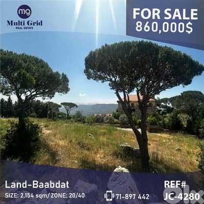 JC-4280 / Land for Sale in Baabdat. أرض للبيع في بعبدات JC-4280 / Land for Sale in Baabdat. أرض للبيع في بعبدات