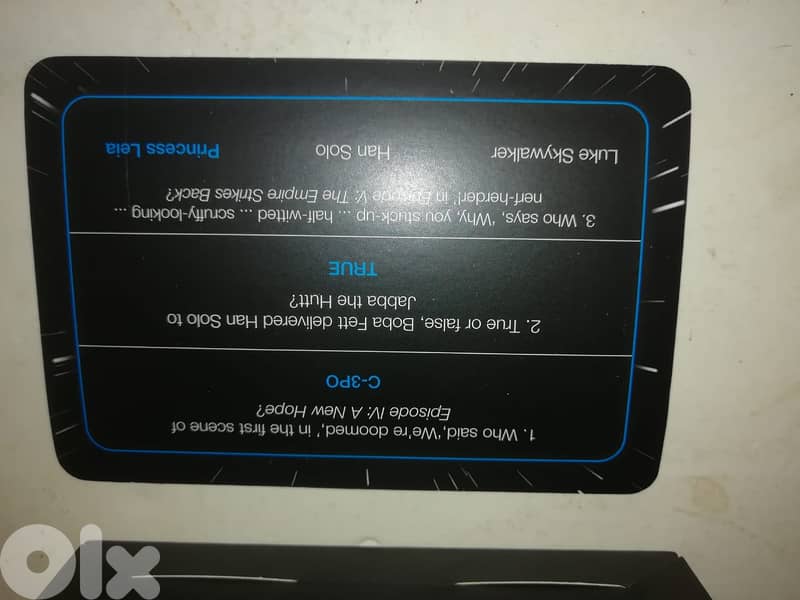 Star wars trivia card game 1
