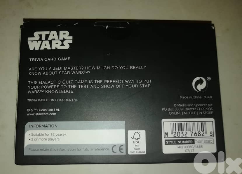 Star wars trivia card game 2