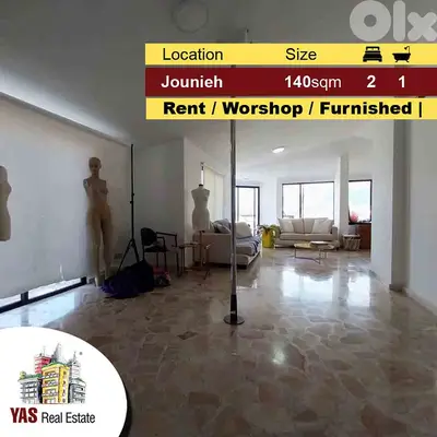 Jounieh 140m2 | 30m2 Terrace | Rent | Workshop space | Furnished | IV