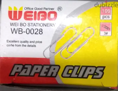 WEIBO 100 PCS PAPER CLIPS