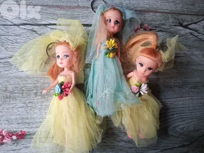 Barbie doll keychain