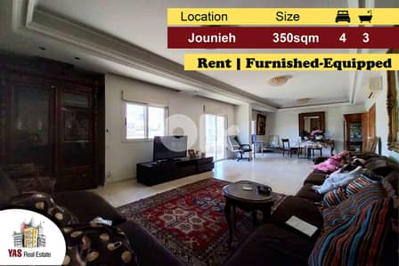 Jounieh 350m2 | 120m2 Terrace | Rent | Furnished-Equipped | IV MY |