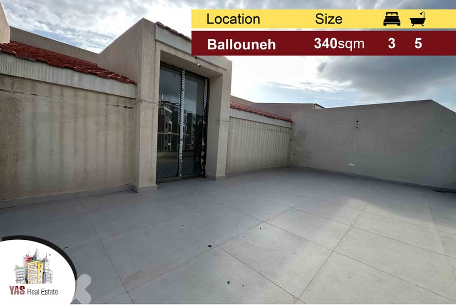 Ballouneh 340m2 Duplex | Mountain View | New |  pool | Community | 0