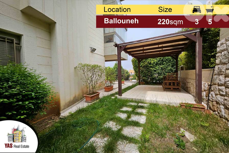 Ballouneh 220m2 | 120m2 Terrace | High-End | Open View | TO | 0