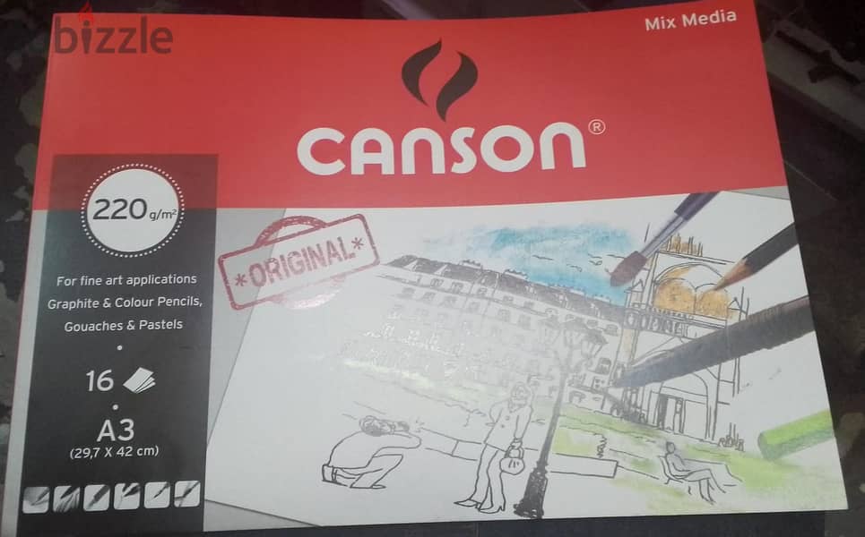CANSON MIX MEDIA A3 ORIGINAL 0