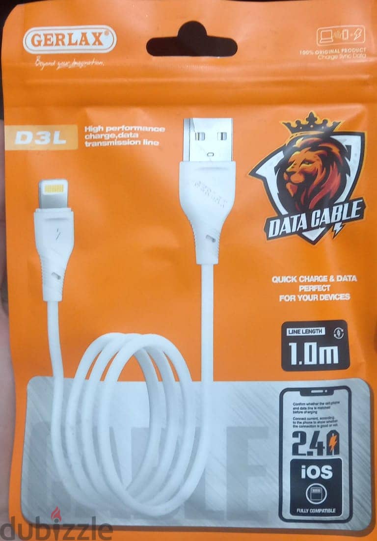 GERLAX DATA CABLE  1.0 M IOS 0