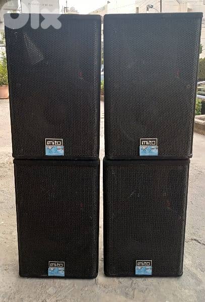 4 speaker mito 15 inch 700w passive used 0