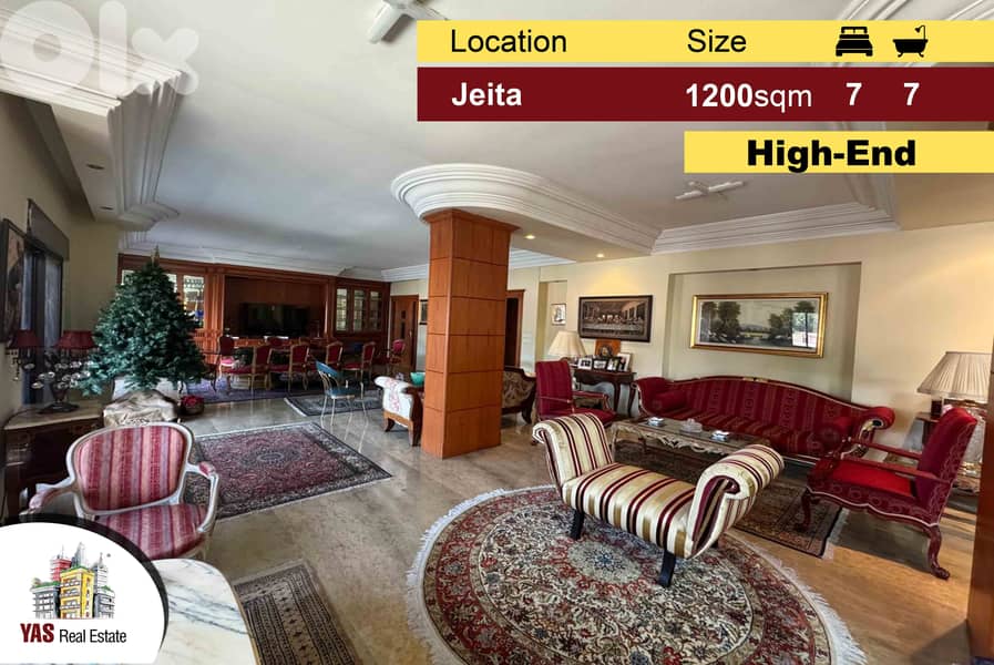 Jeita 1200m2 | Duplex | Super High-End | Prime Location | View | AC | 0