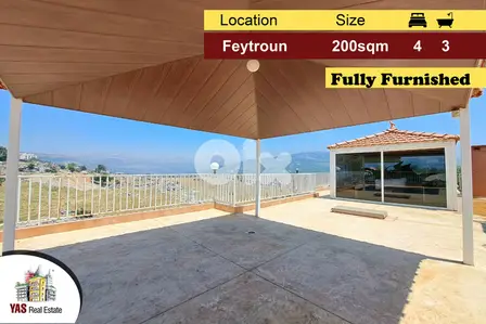 Feytroun 200m2 | 100m2 Terrace | Furnished Duplex| Panoramic View | DA