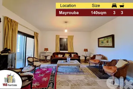 Mayrouba 140m2 | Quiet Street | Well Maintained | Catch | DA |