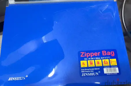 JINSHUN ZIPPER BAG A5