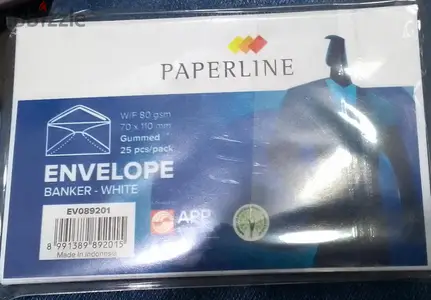 PAPERLINE ENVELOPE BANKERWHITE 25PCS