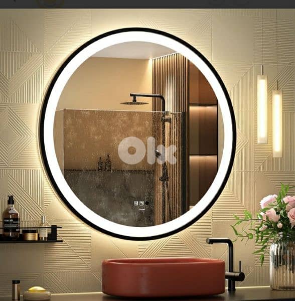GANPE LED Sensor Mirror, Round Human Body Induction /4$ delivery 0