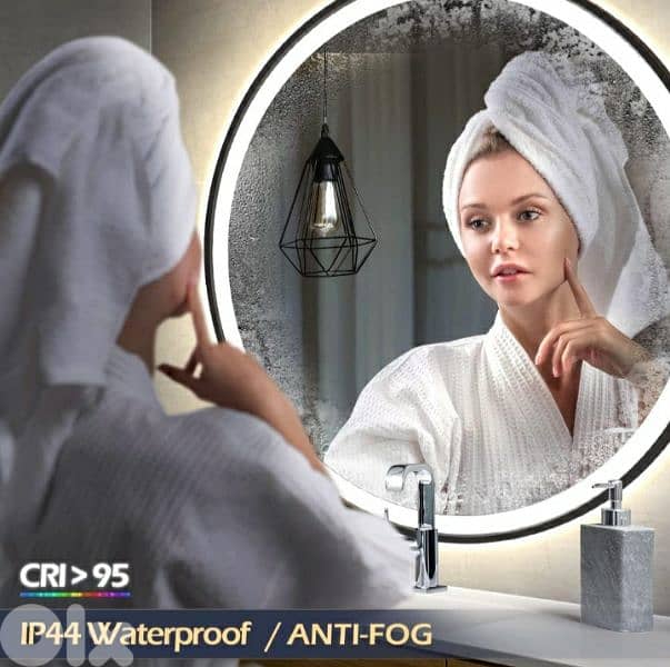 GANPE LED Sensor Mirror, Round Human Body Induction /4$ delivery 2