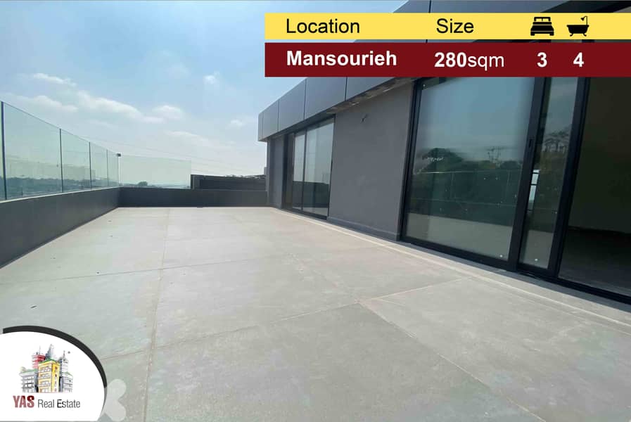 Mansouriyeh 280m2 | Ultra Prime Location | High-End | View | CHJ | 0